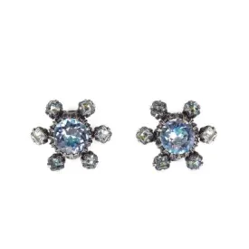 1950s Christian Dior Blue Crystal Earrings