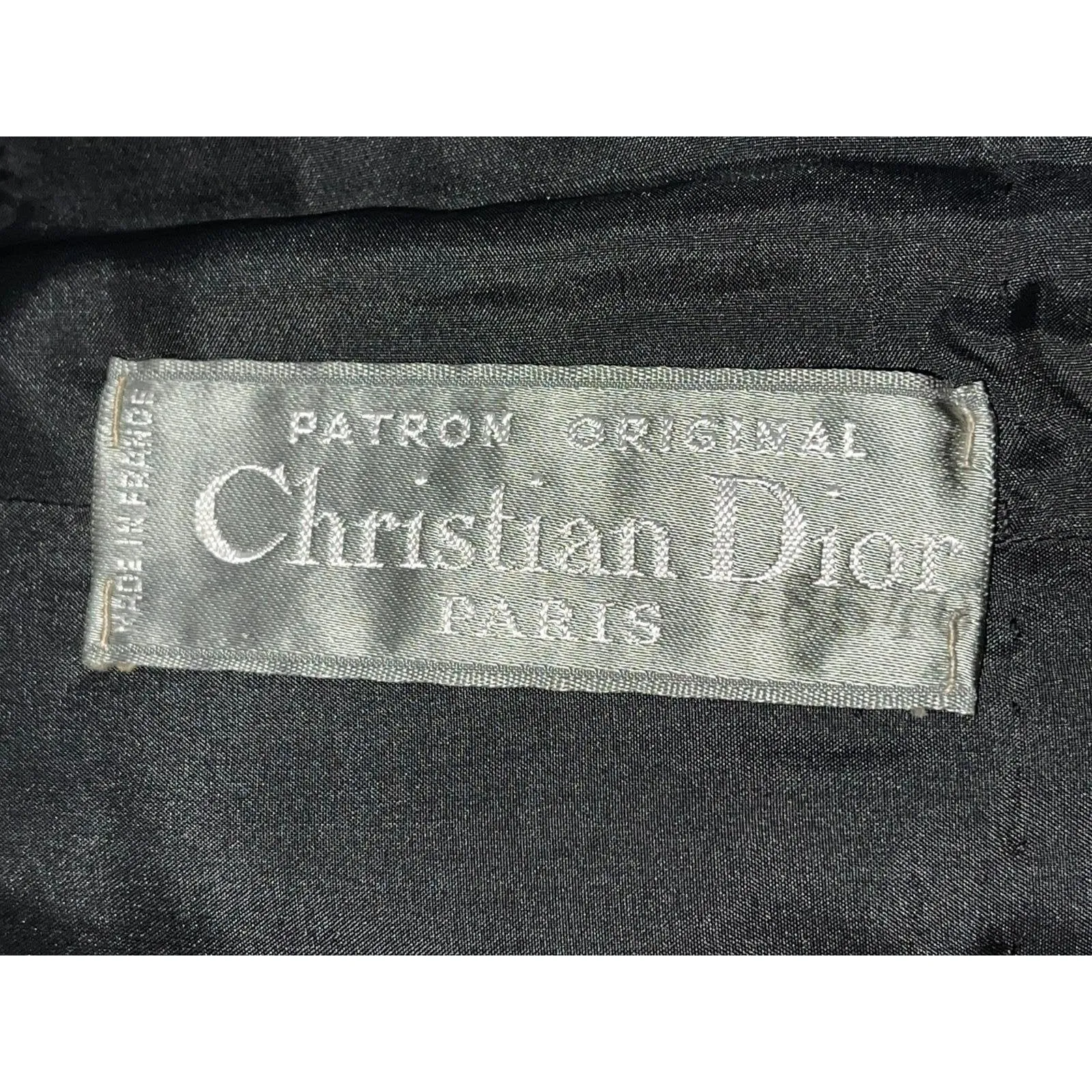 1960s Christian Dior Patron Original Wool Crepe Dress