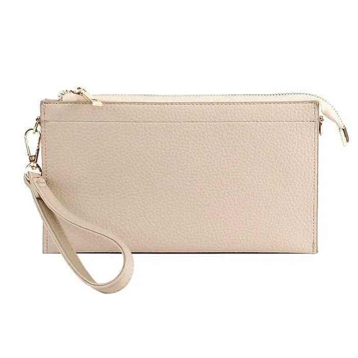 7070 Jaylene Three Compartments Crossbody Bag