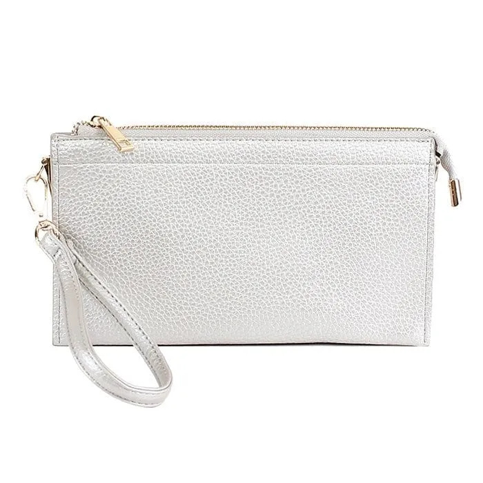 7070 Jaylene Three Compartments Crossbody Bag