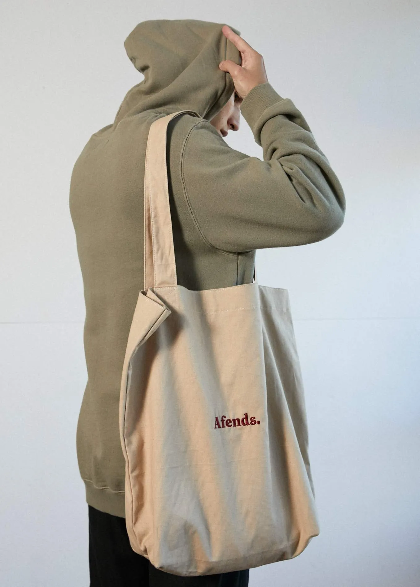 Afends Unisex Perch Up - Tote Bag - Macadamia