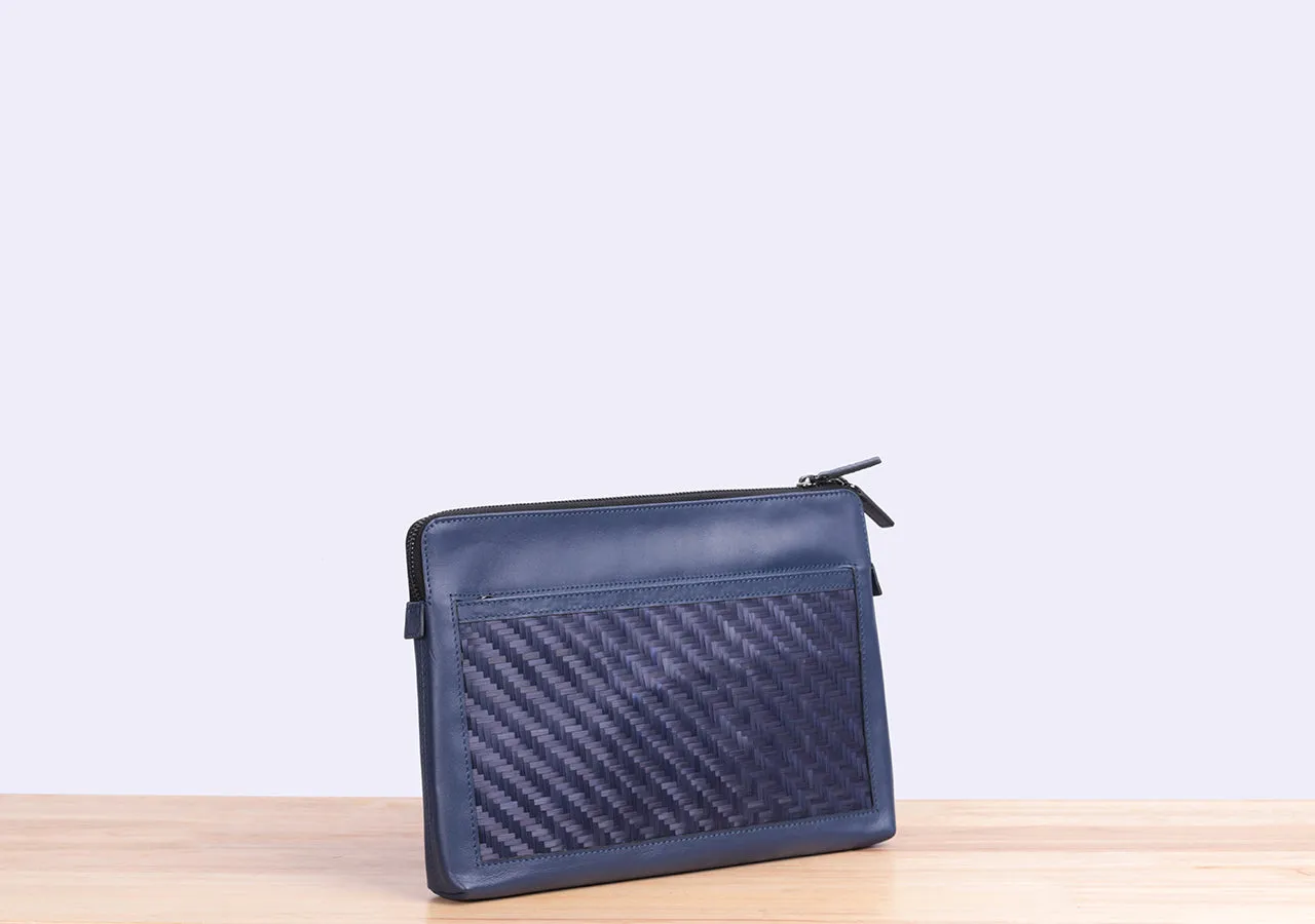 Bamboo Clutch (Navy)