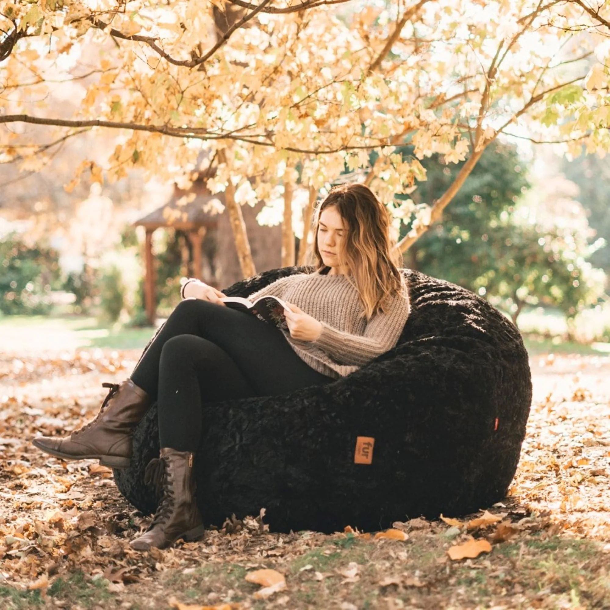 Bean Bag - Full - Faux Fur