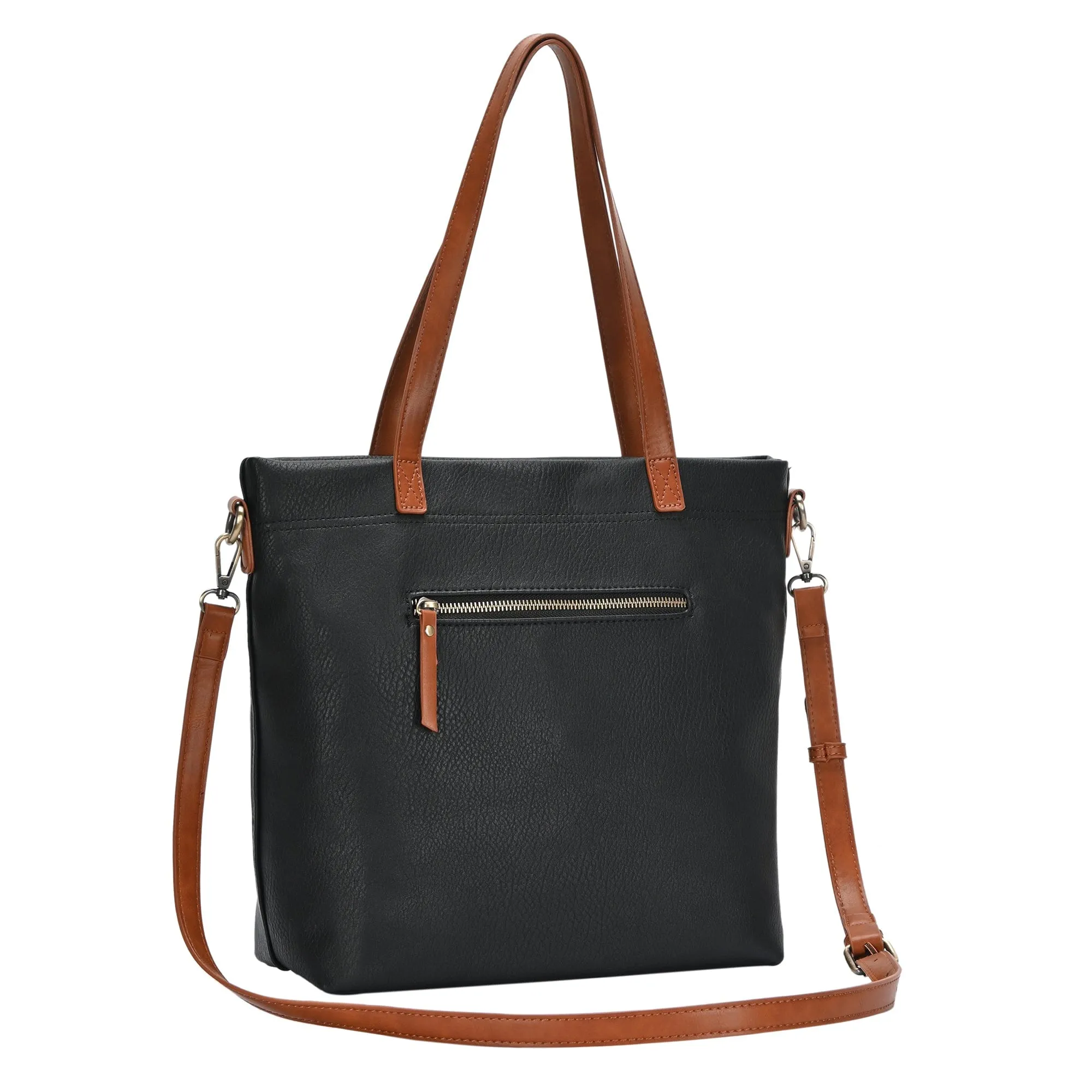 BGO82719 Addison Vegan Leather Tote Bag