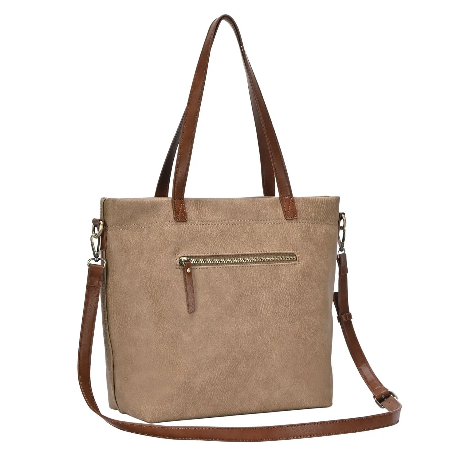 BGO82719 Addison Vegan Leather Tote Bag