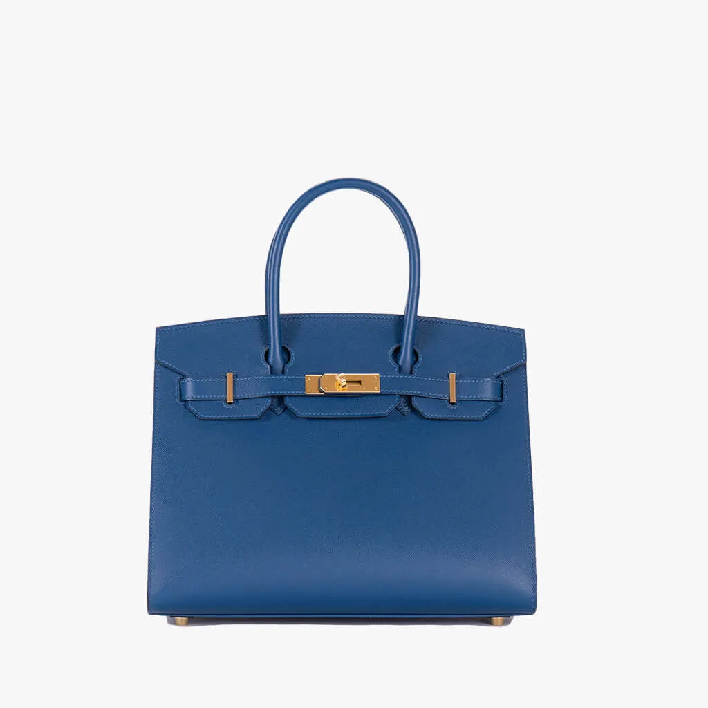 Birkin Sellier Deep Bleu Veau 30cm