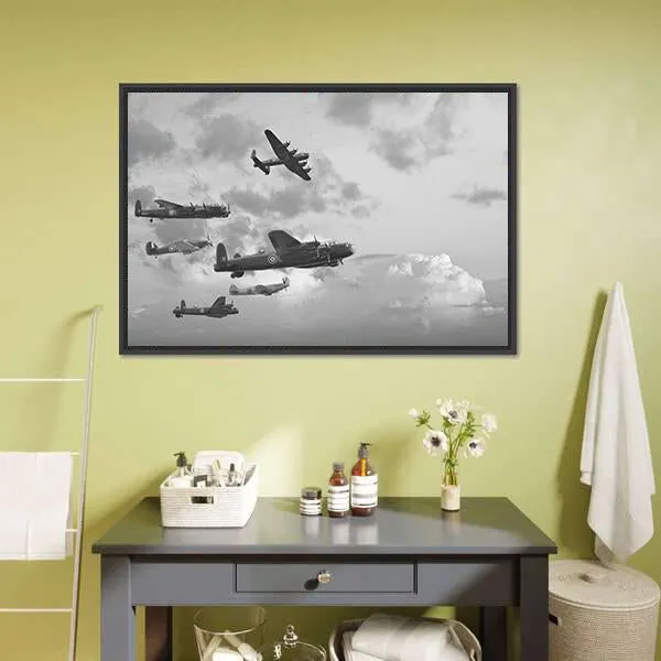 Bombers In World War ll Canvas Wall Art