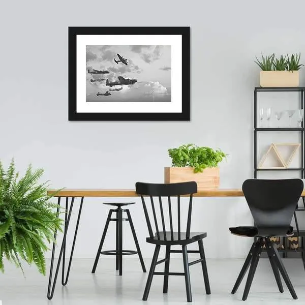 Bombers In World War ll Canvas Wall Art