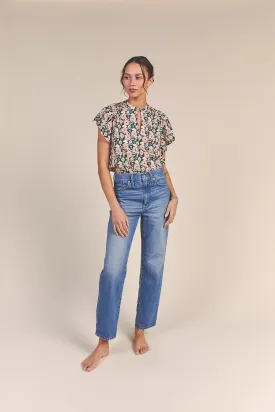 Brett Bohemian Blouse - Groundcover Floral