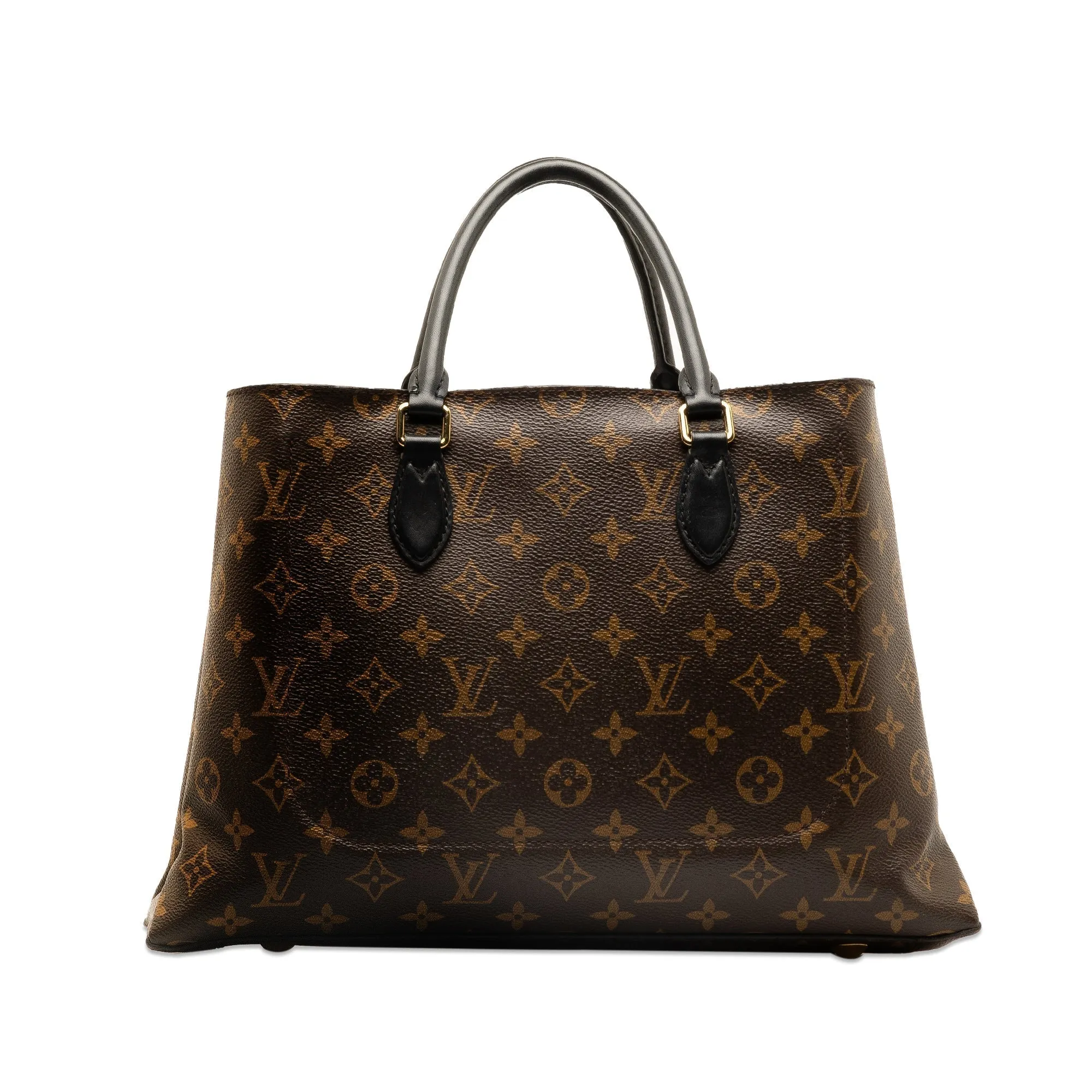 Brown Louis Vuitton Monogram Flower Tote Satchel