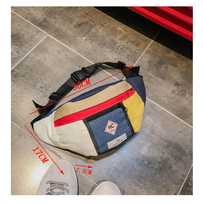 Casual Canvas Waist Bag