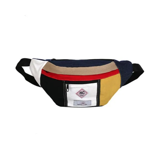 Casual Canvas Waist Bag