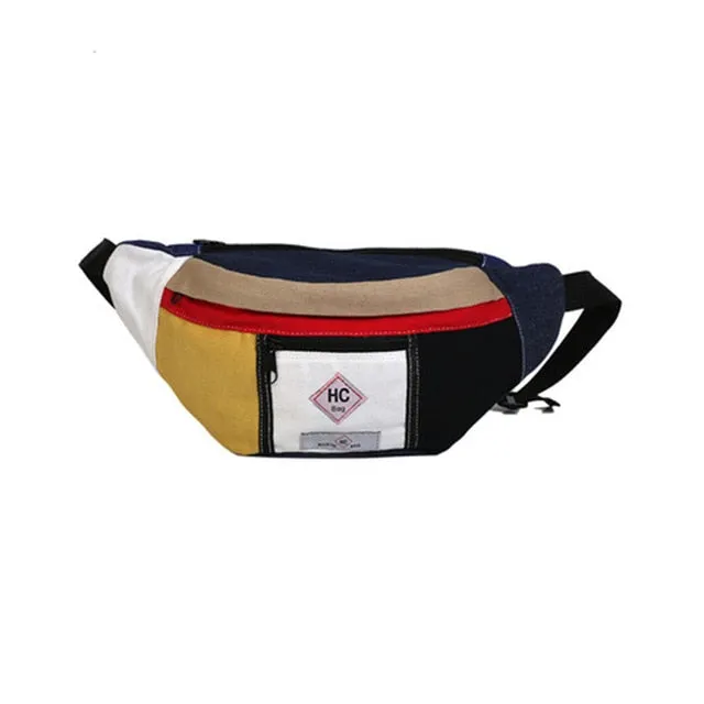 Casual Canvas Waist Bag