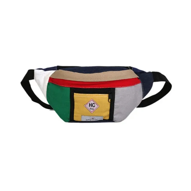 Casual Canvas Waist Bag