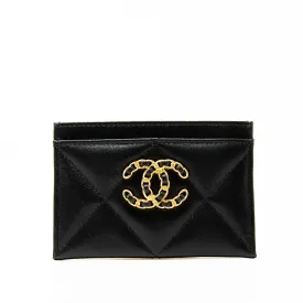 Chanel 19 Black Cardholder