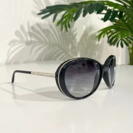 Chanel Black & Silver CC Sunglasses