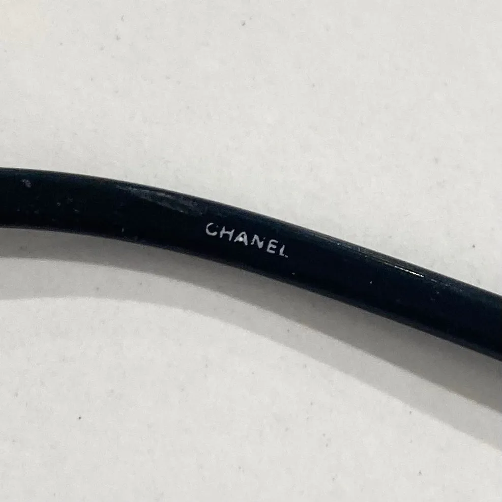 Chanel Black & Silver CC Sunglasses