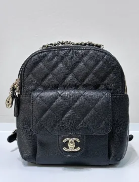 CHANEL Caviar Quilted Small CC Day Backpack Black