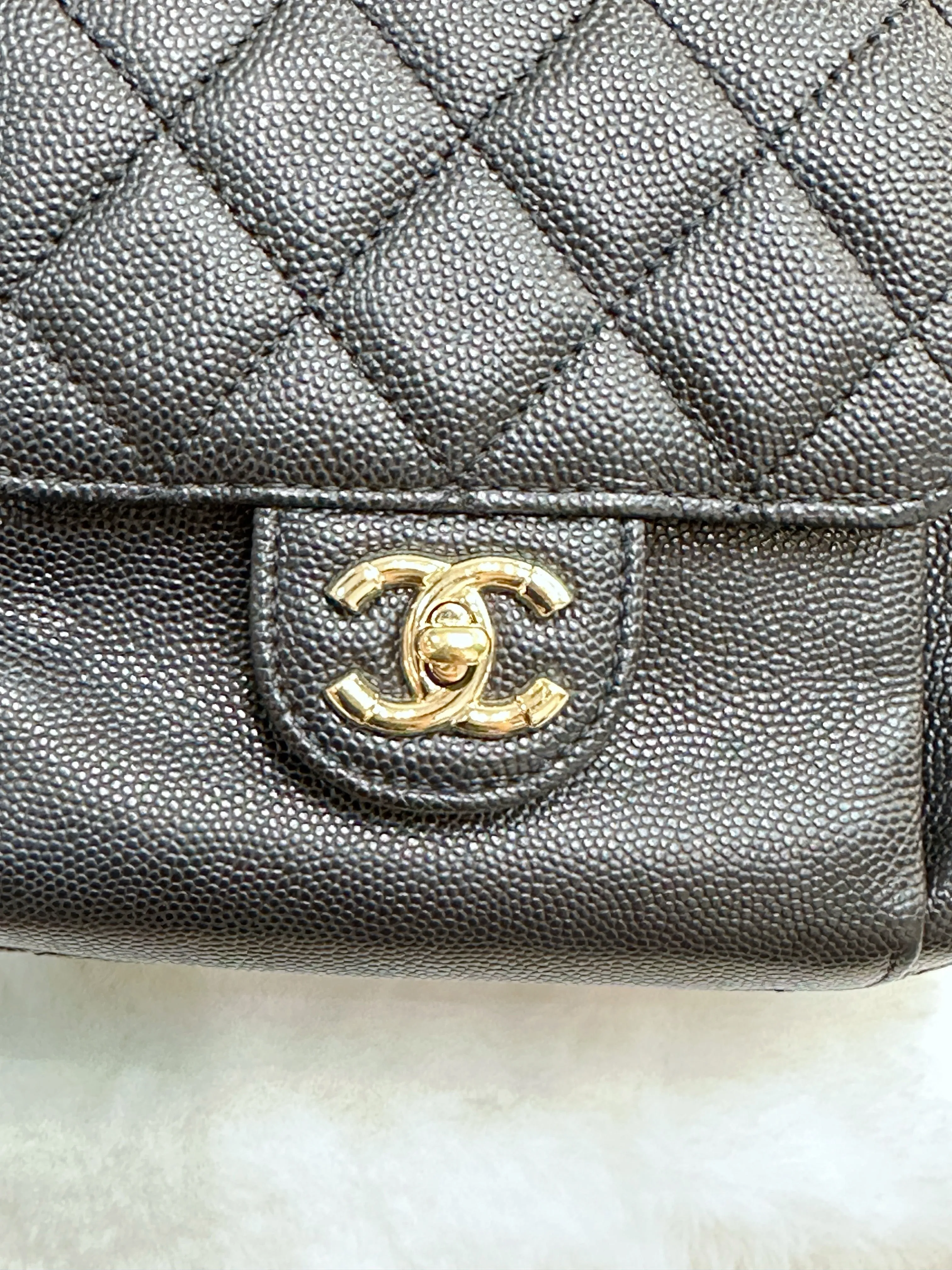 CHANEL Caviar Quilted Small CC Day Backpack Black