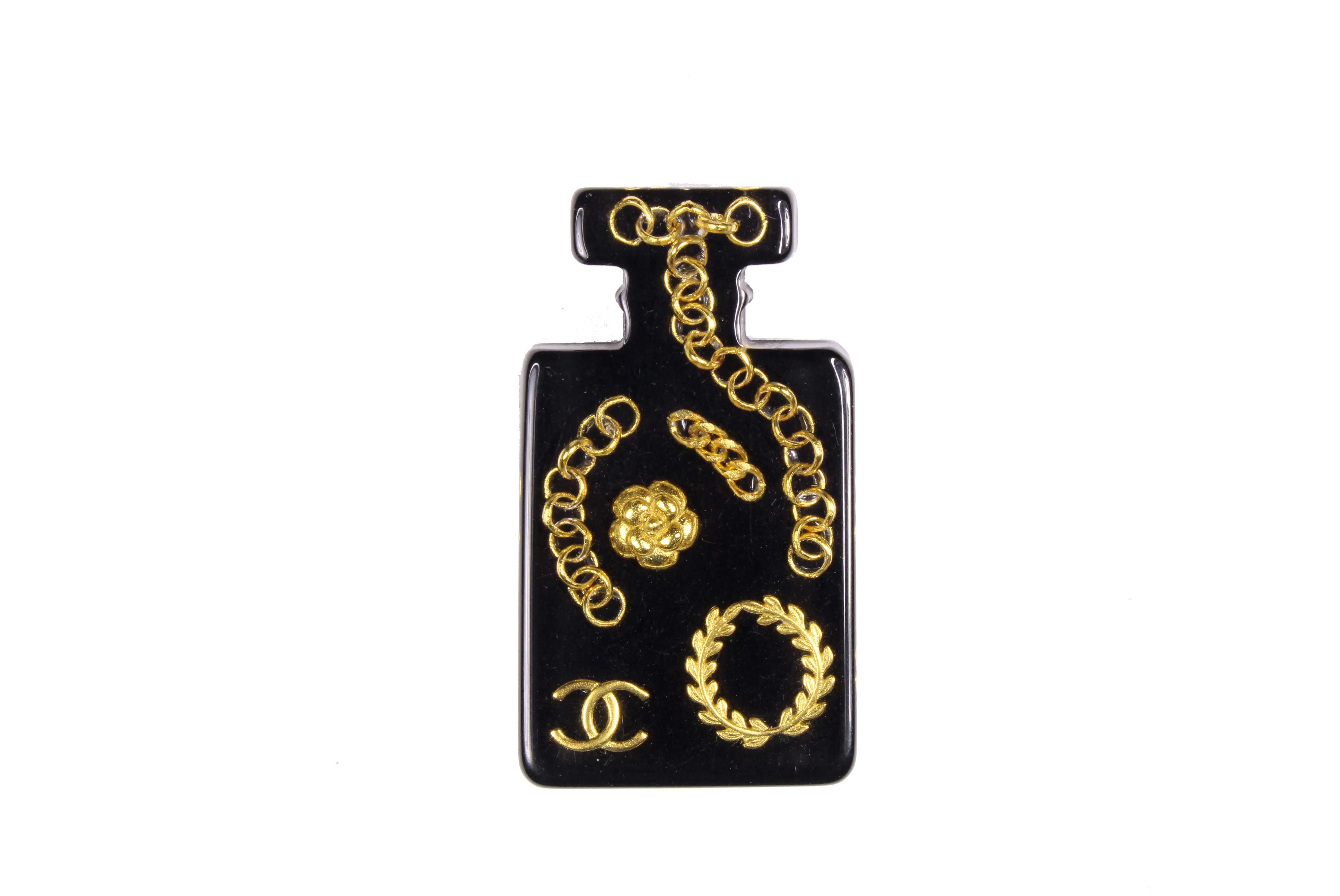 CHANEL miniature perfume bottle brooch