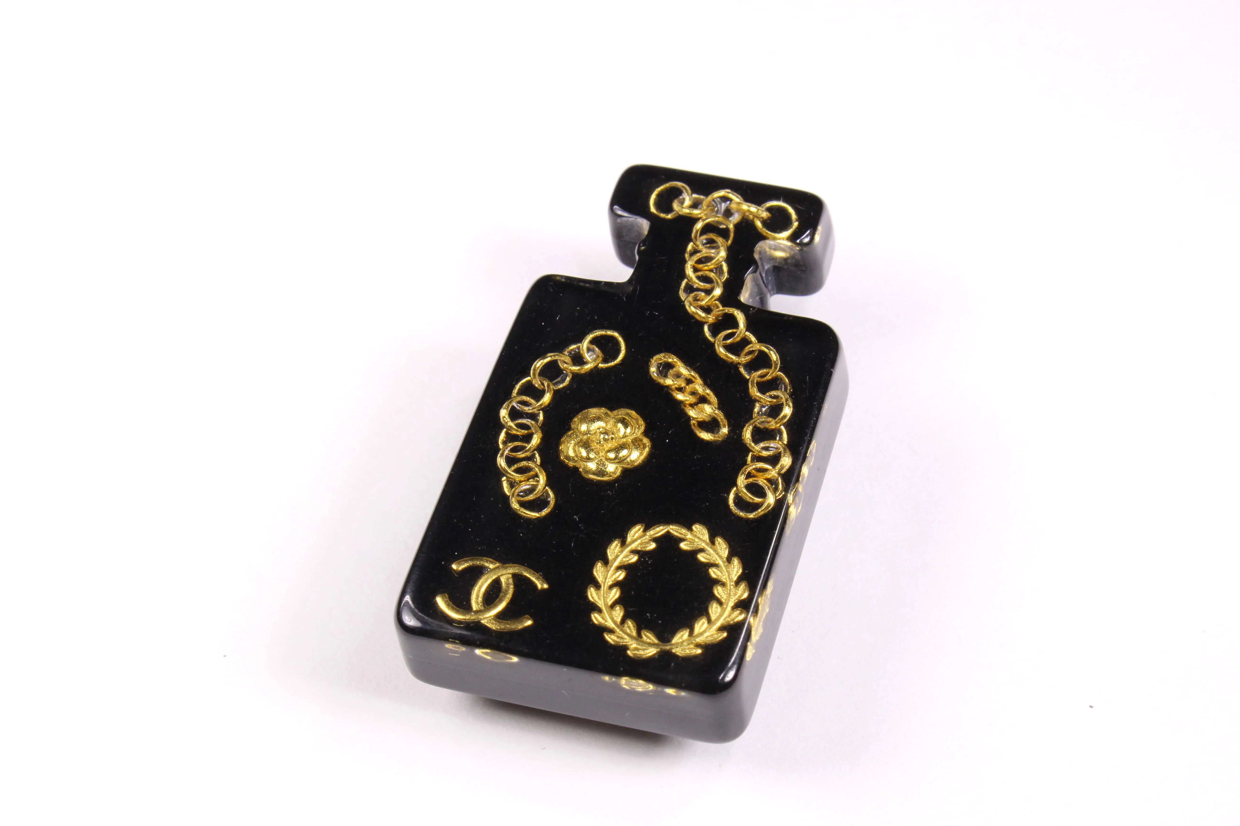 CHANEL miniature perfume bottle brooch