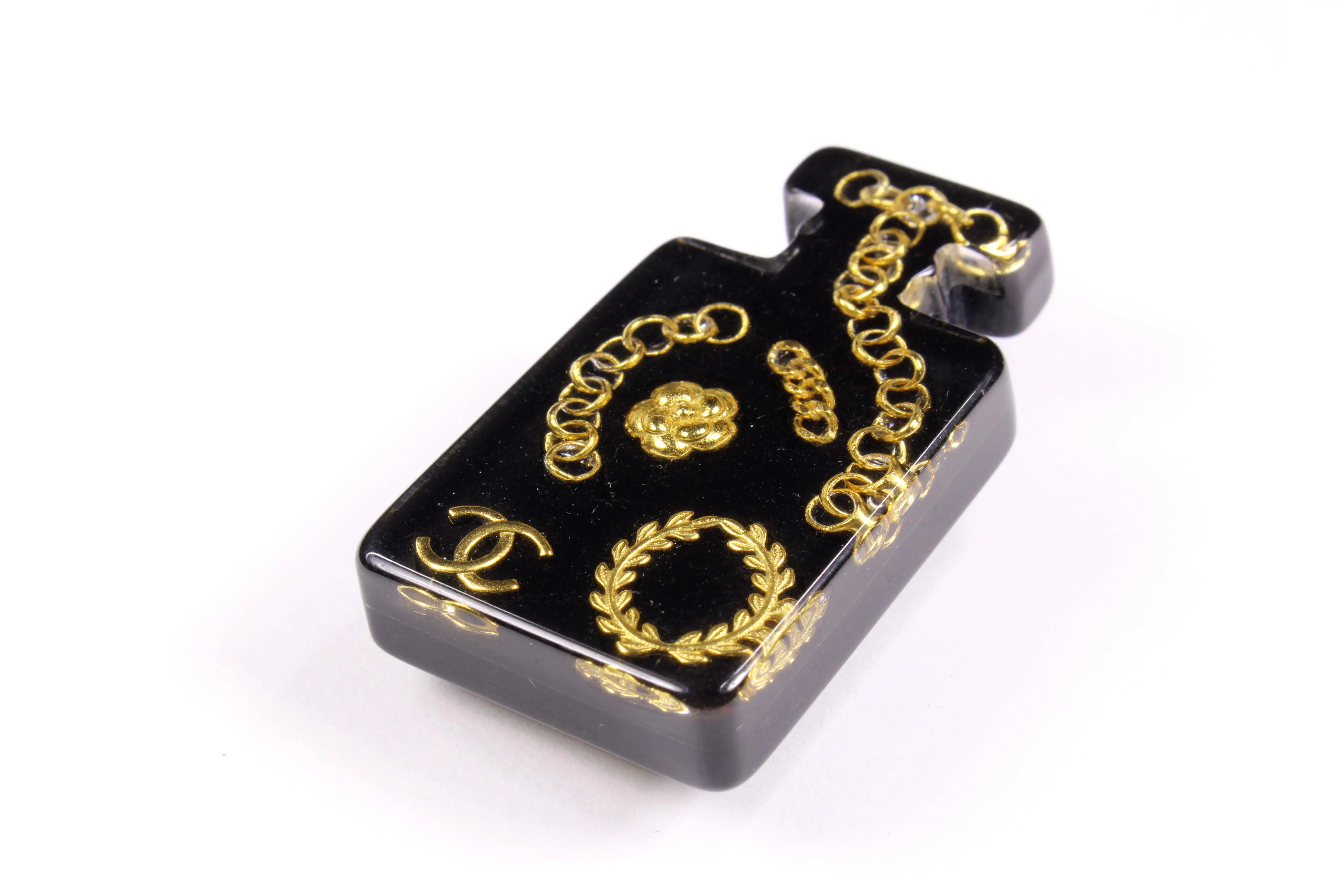 CHANEL miniature perfume bottle brooch