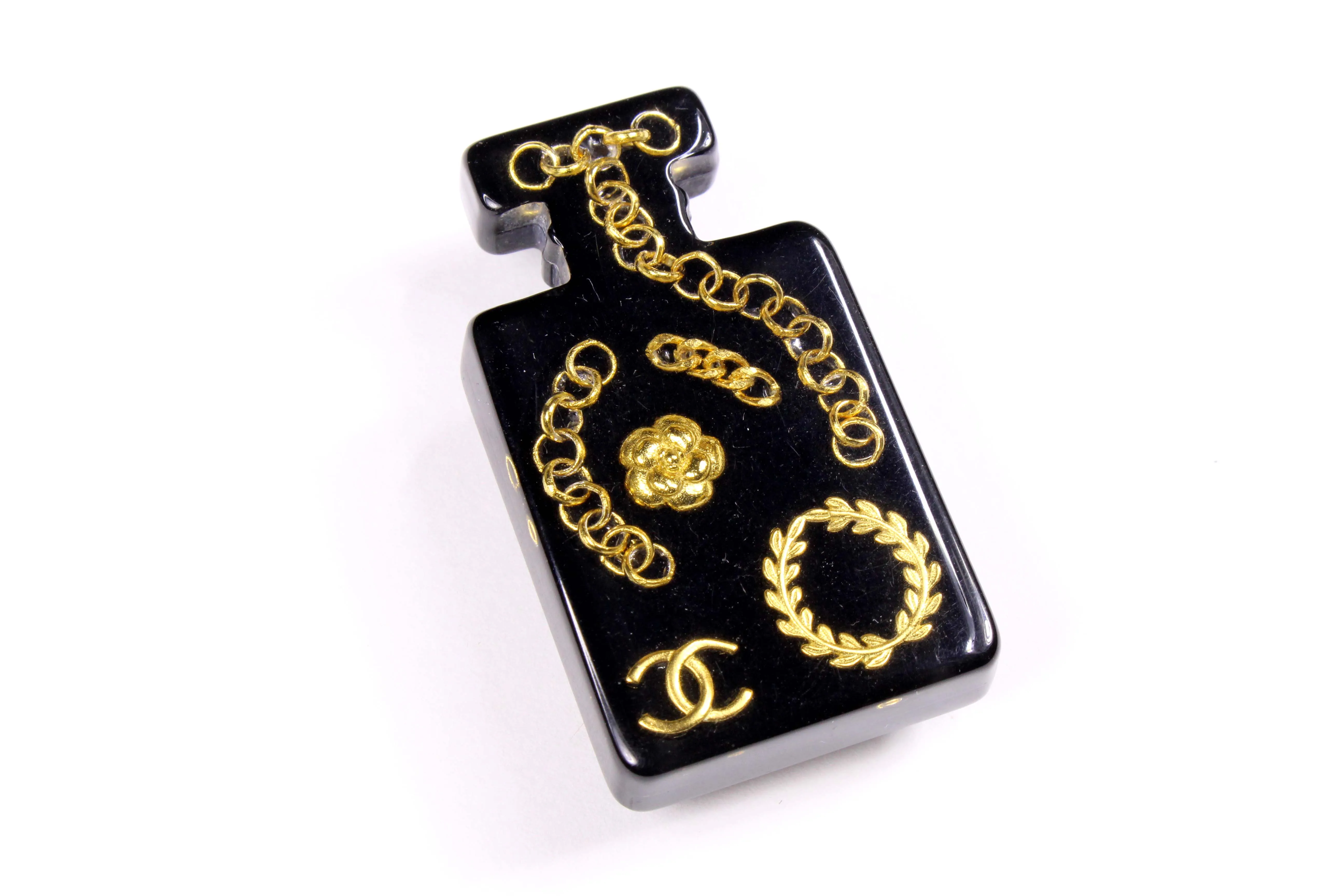 CHANEL miniature perfume bottle brooch