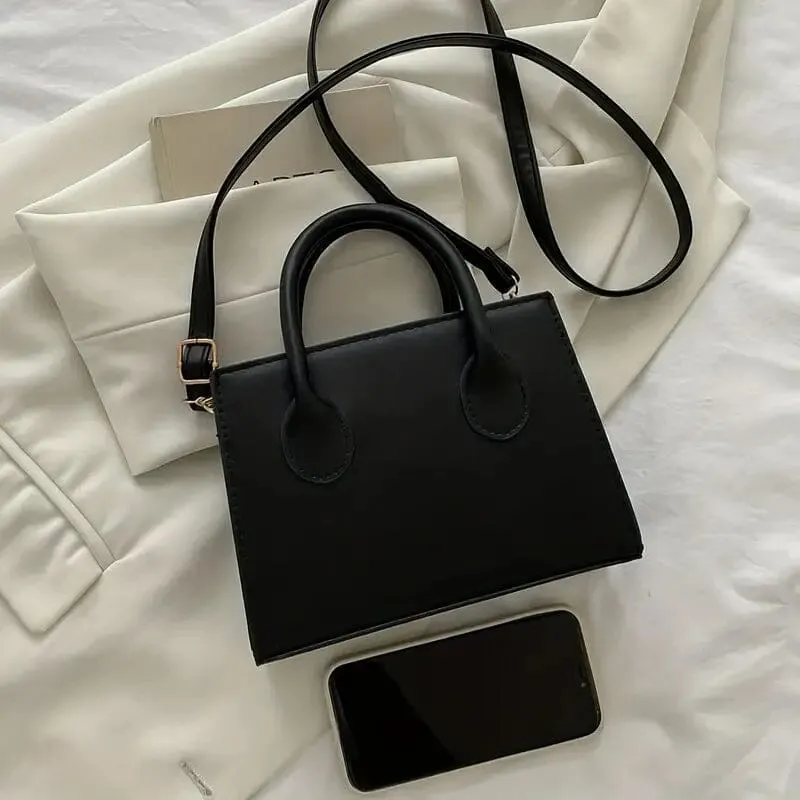 Chic Black Mini Tote Bag