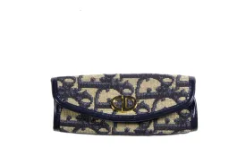 Christian Dior blue Dior Oblique canvas key chain