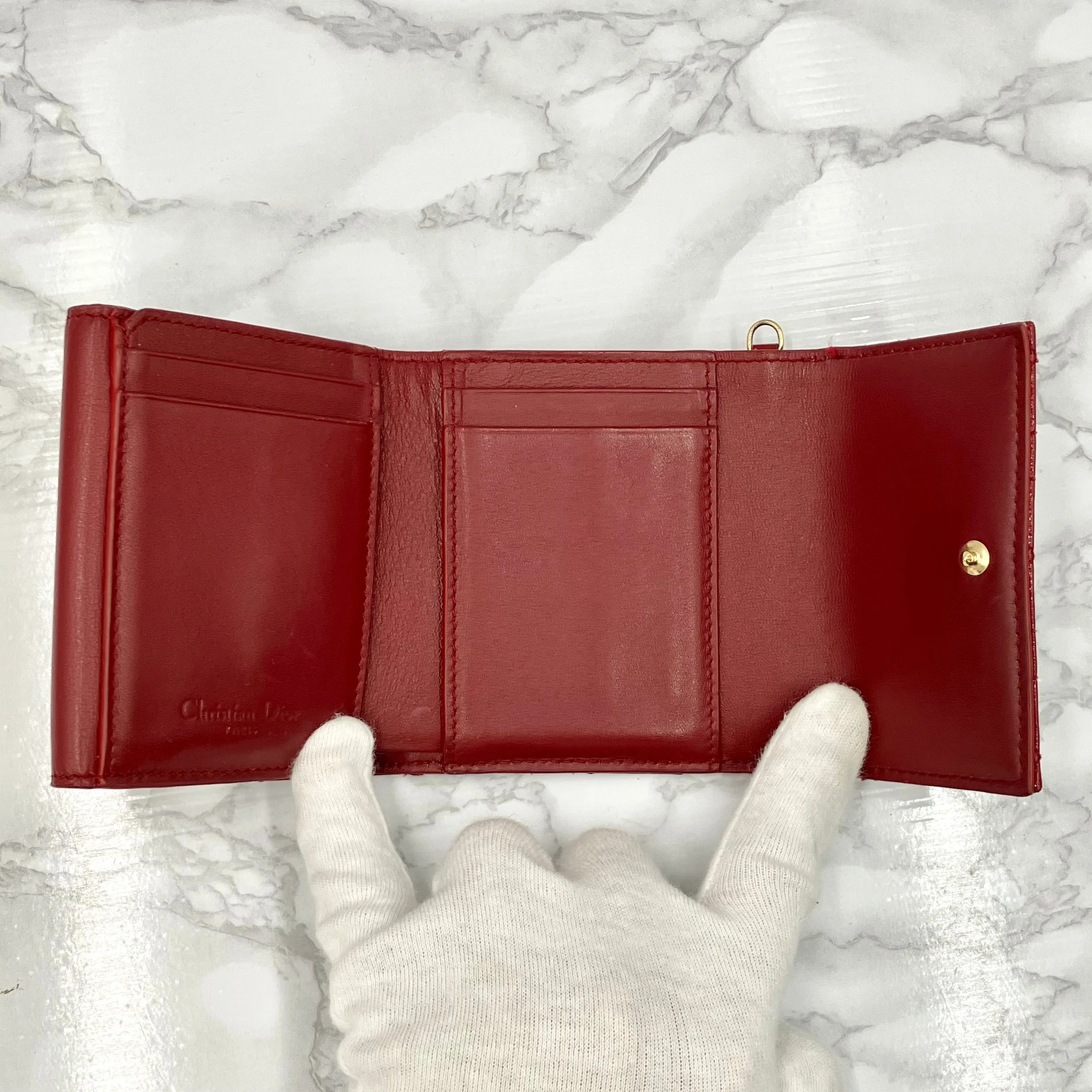 Christian Dior Cannage wallet