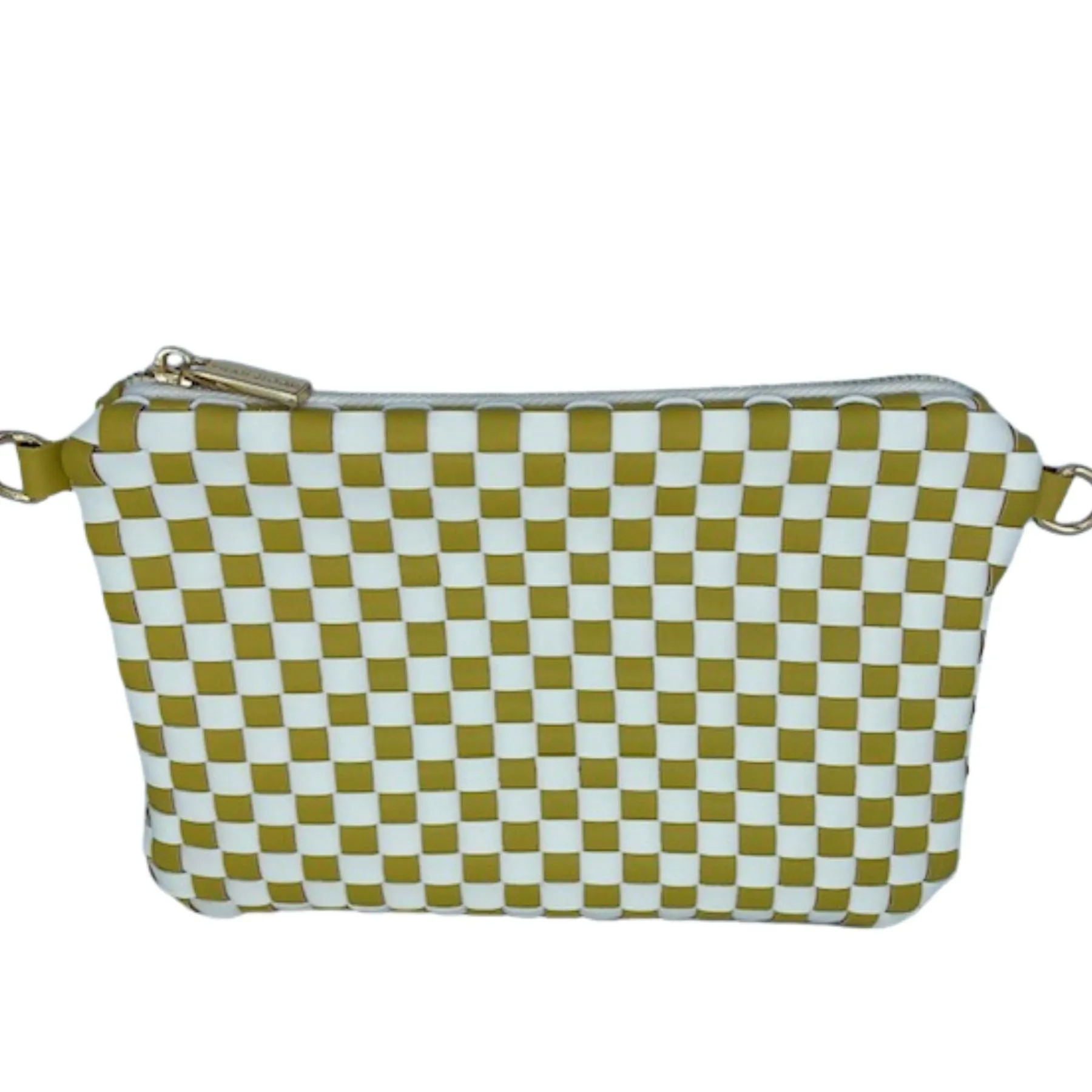 Crossbody: Golden Palm Check