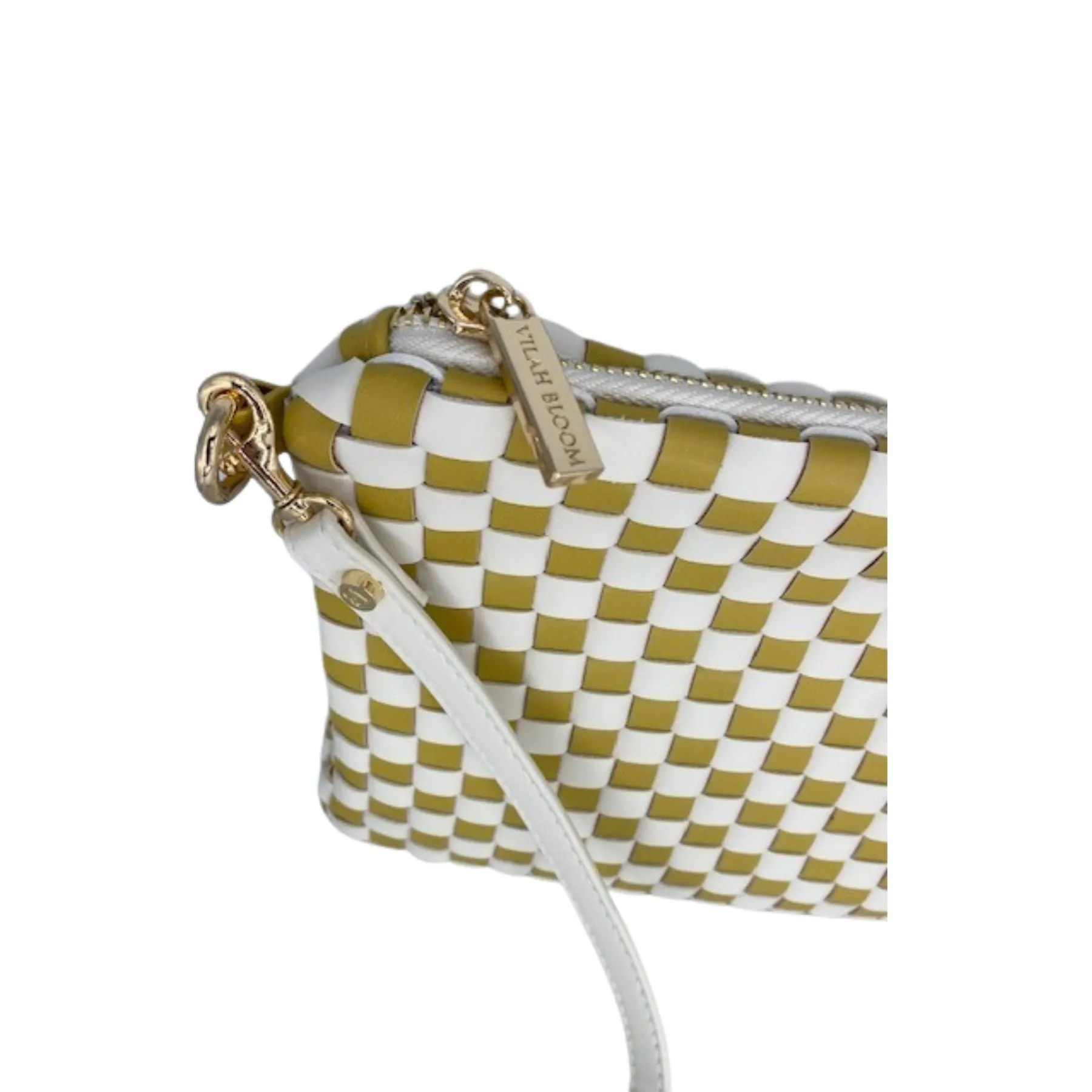 Crossbody: Golden Palm Check