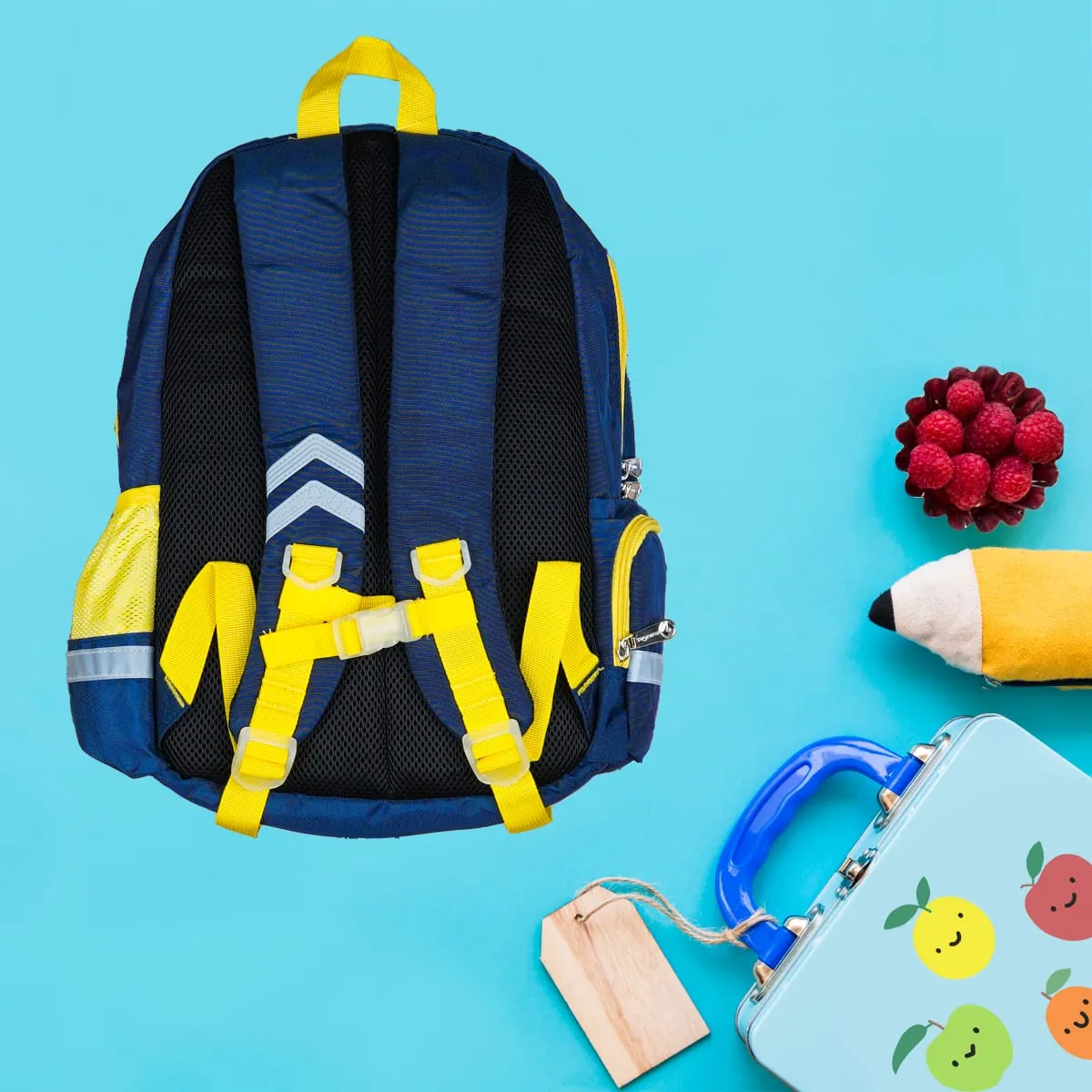 Cute Minions Backpack-Navy Blue