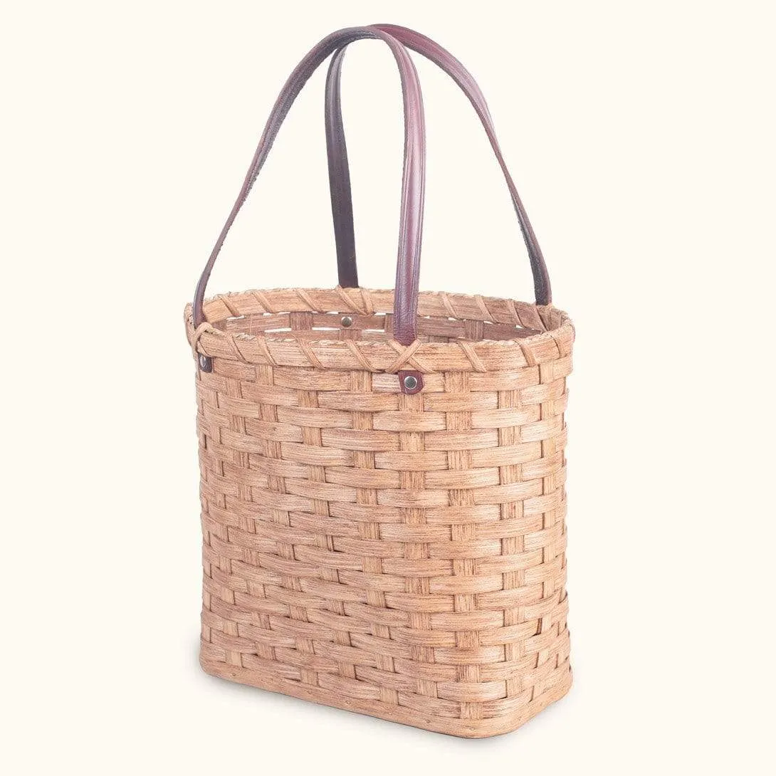 Day Tote Basket | Amish Flexible Wicker Market & Shopping Bag