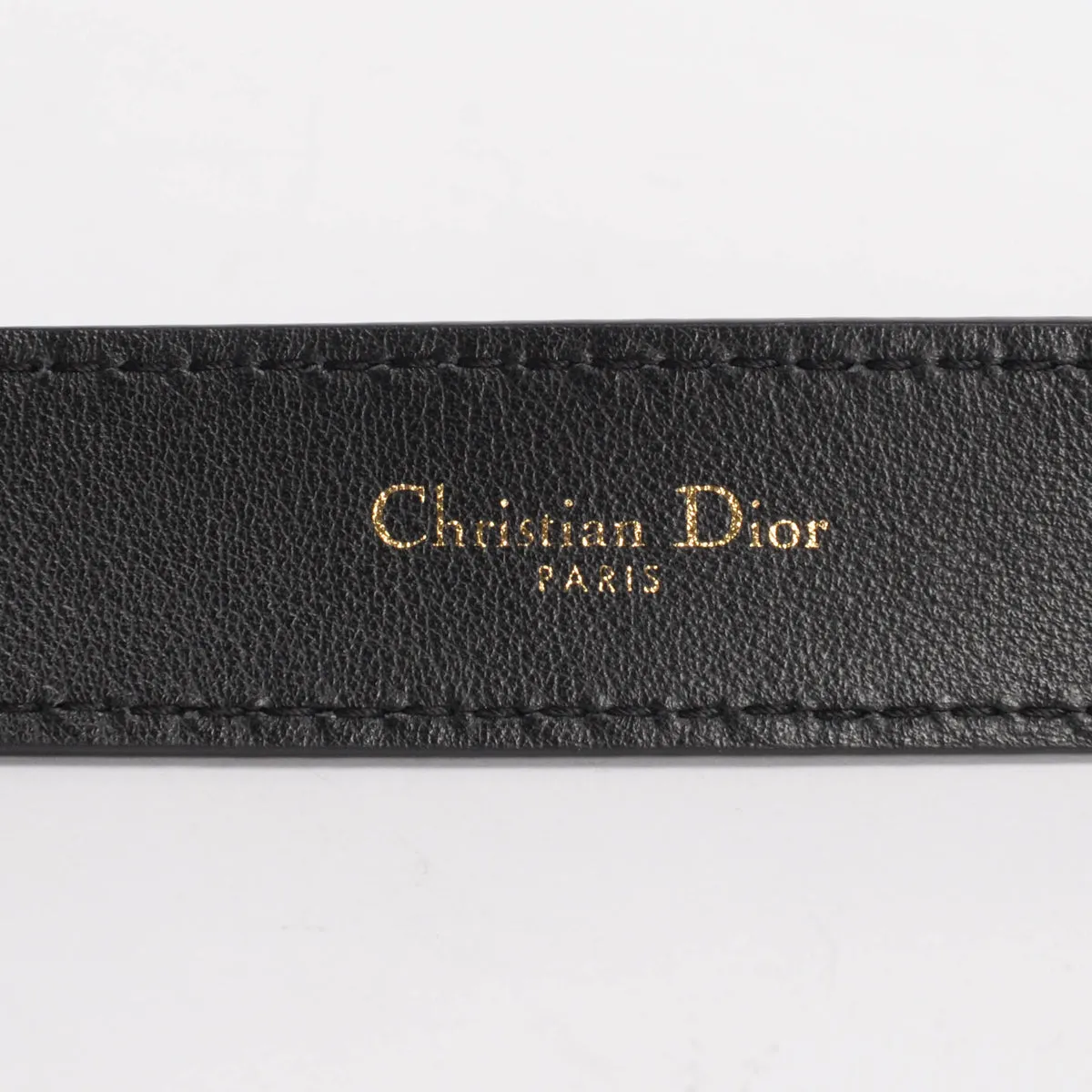 Dior Black Calfskin D-Fence Belt