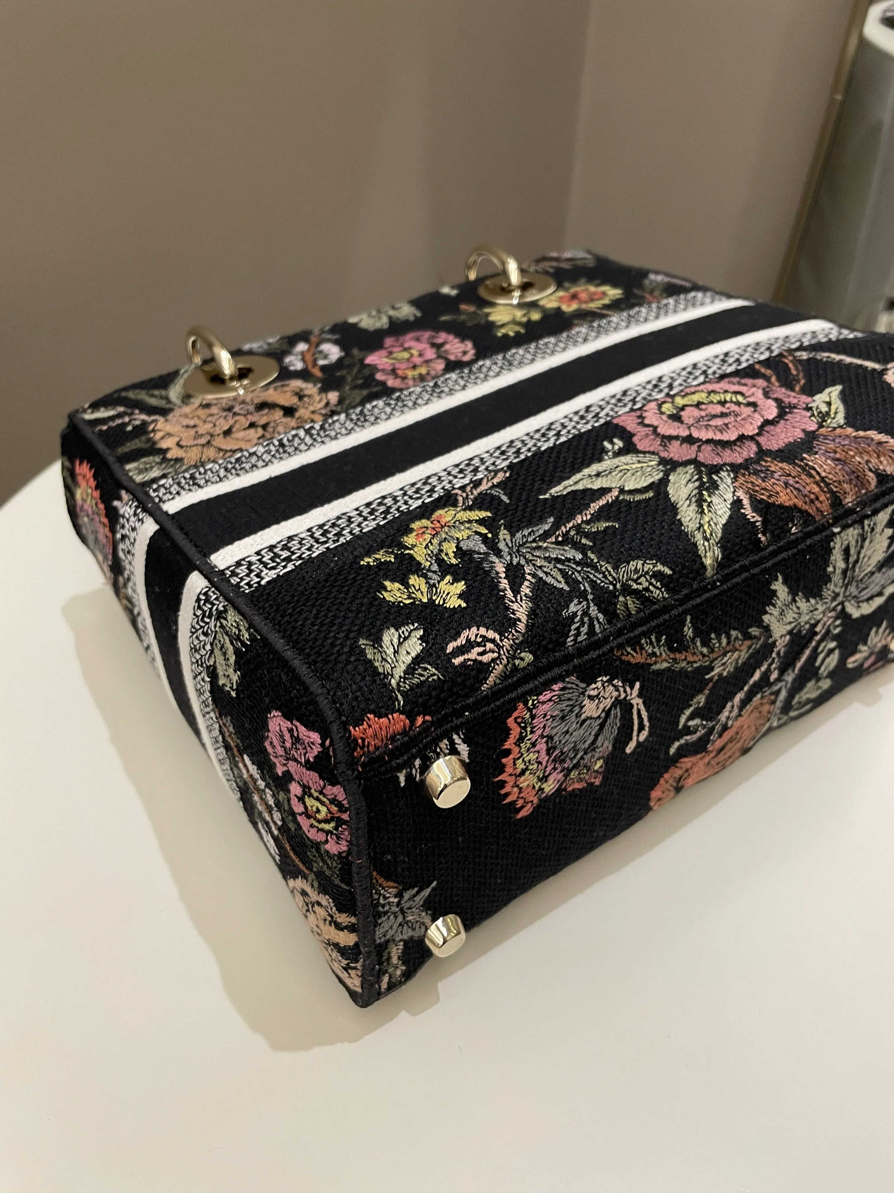 Dior Lady D-Lite Jardin Botanic Black Embroidery