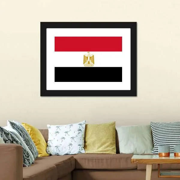 Egypt Flag Canvas Wall Art