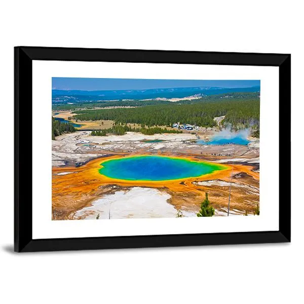 Famous Grand Prismatic Spring Canvas Wall Art