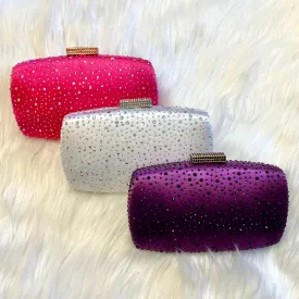 Fancy Indeed Rhinestone Clutch