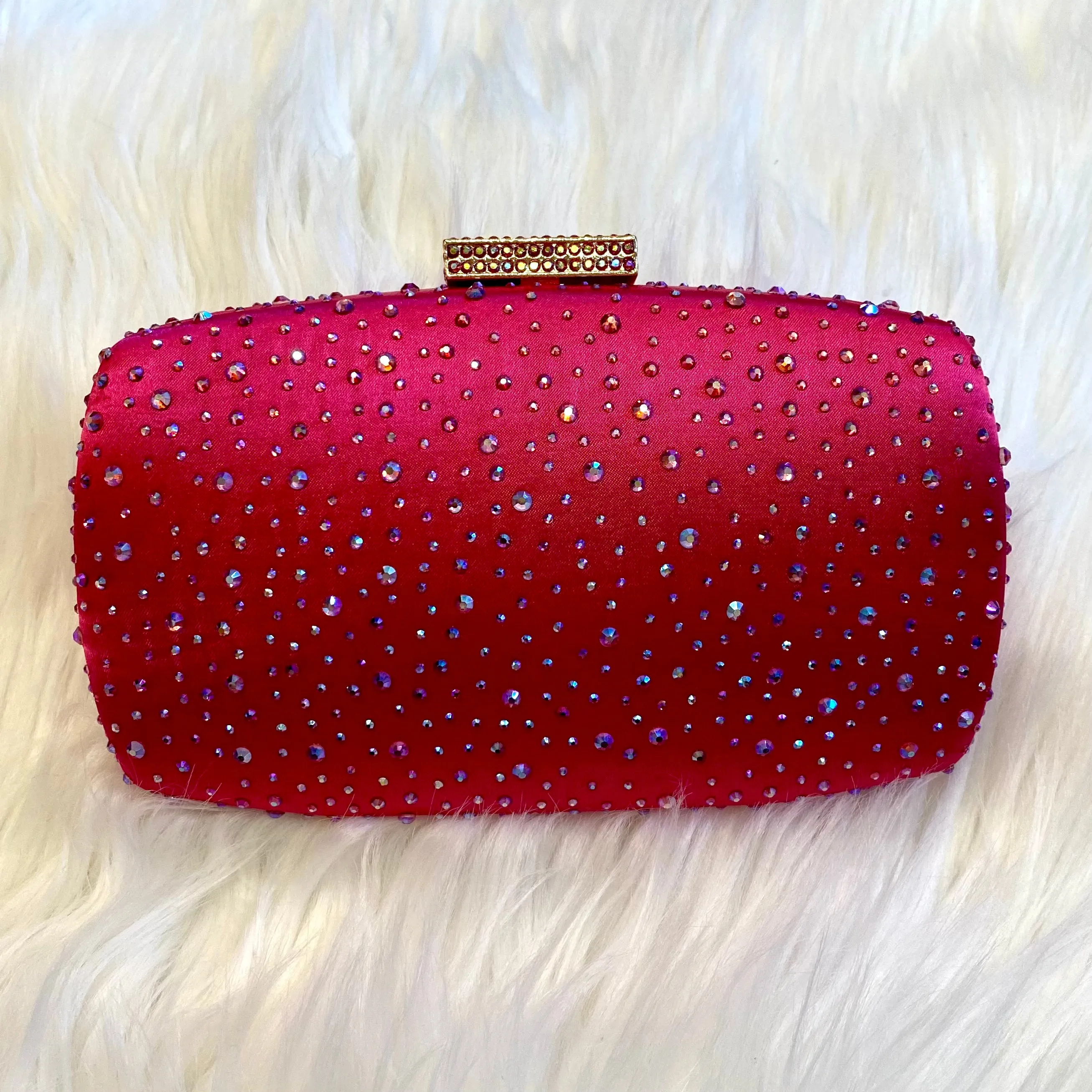 Fancy Indeed Rhinestone Clutch