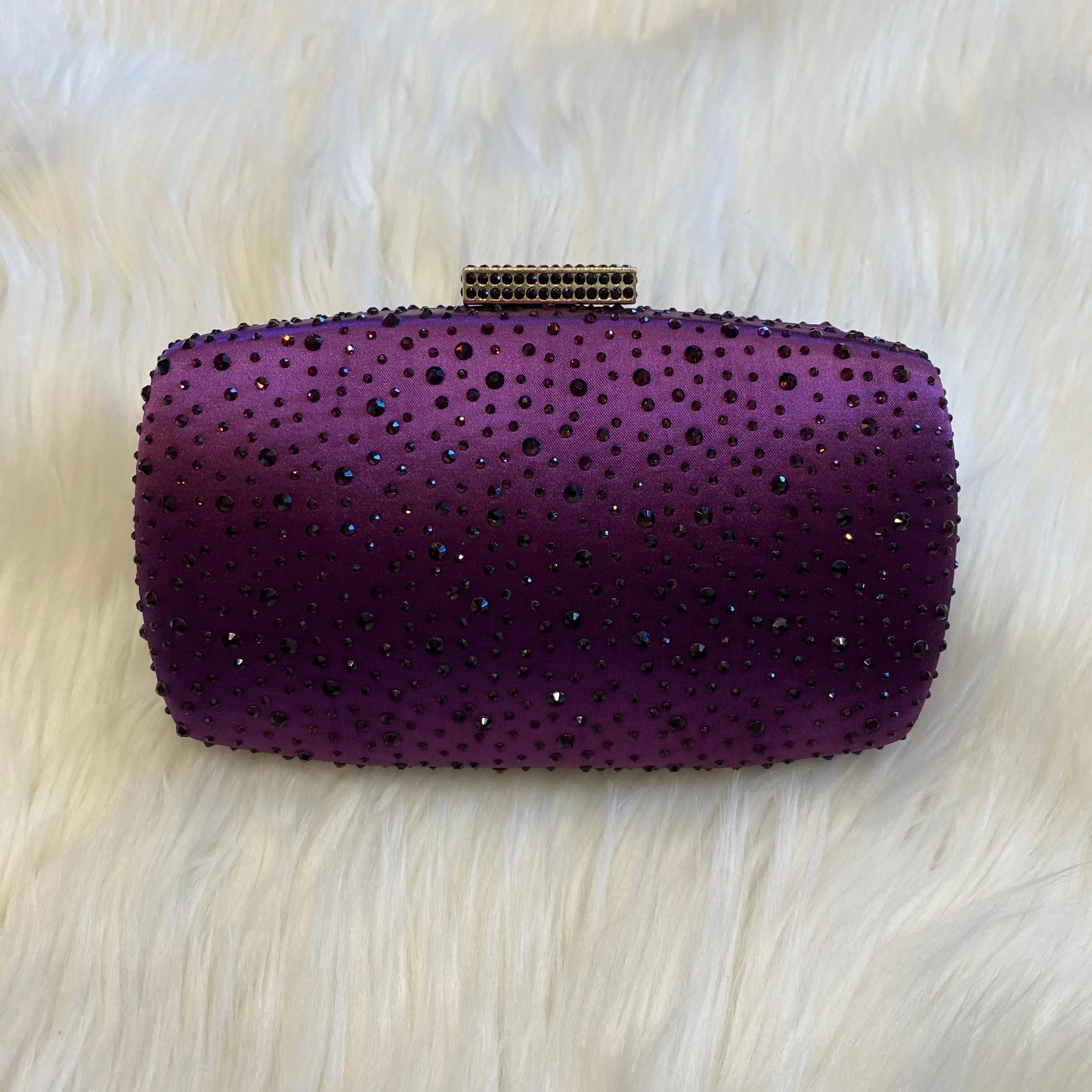 Fancy Indeed Rhinestone Clutch