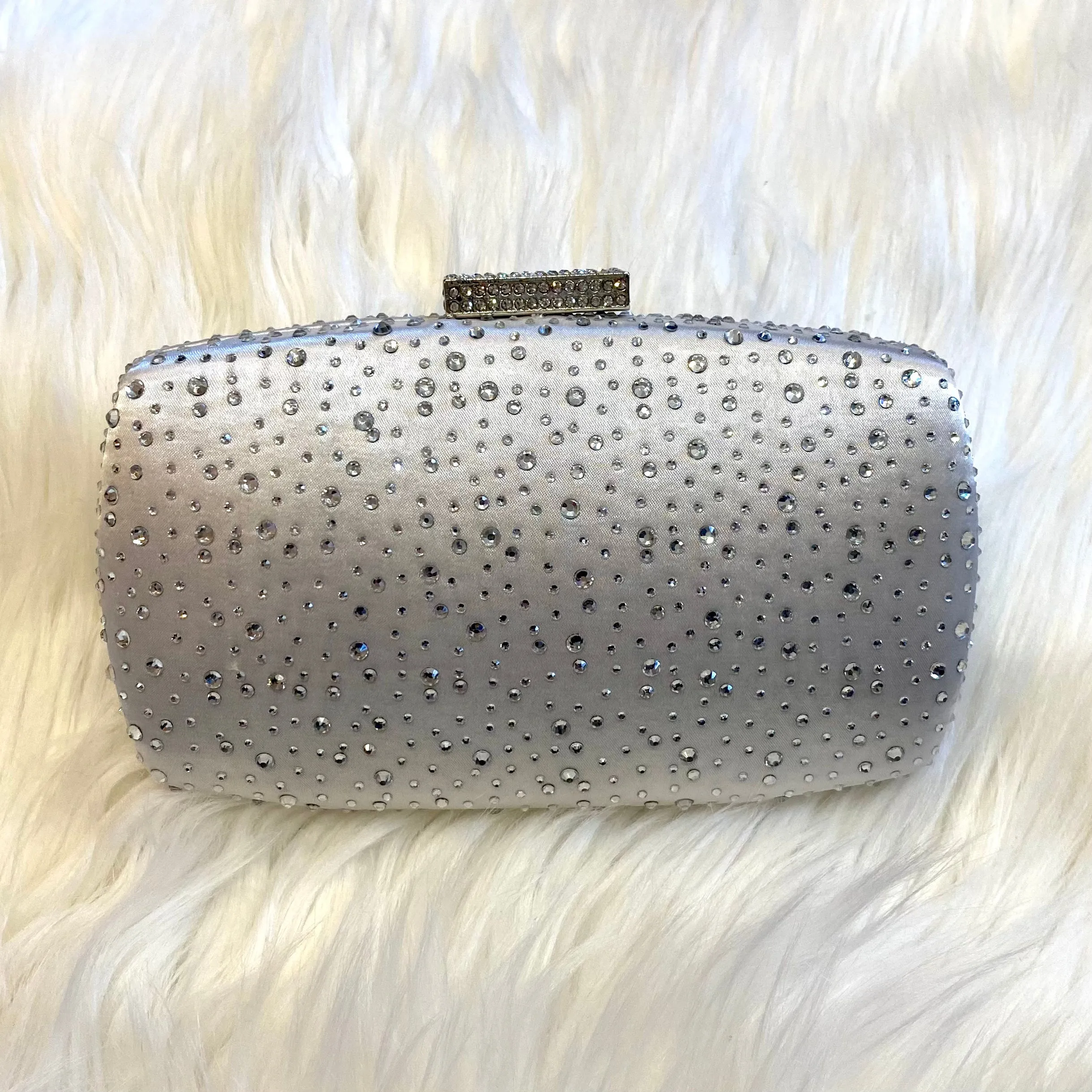 Fancy Indeed Rhinestone Clutch