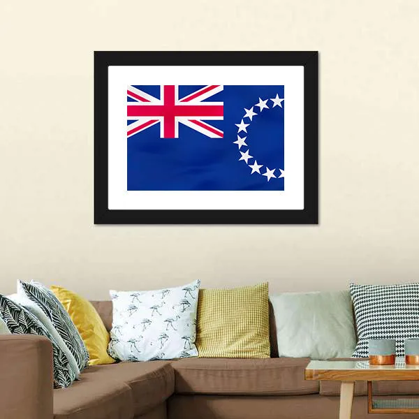 Flag Of Cook Islands Canvas Wall Art