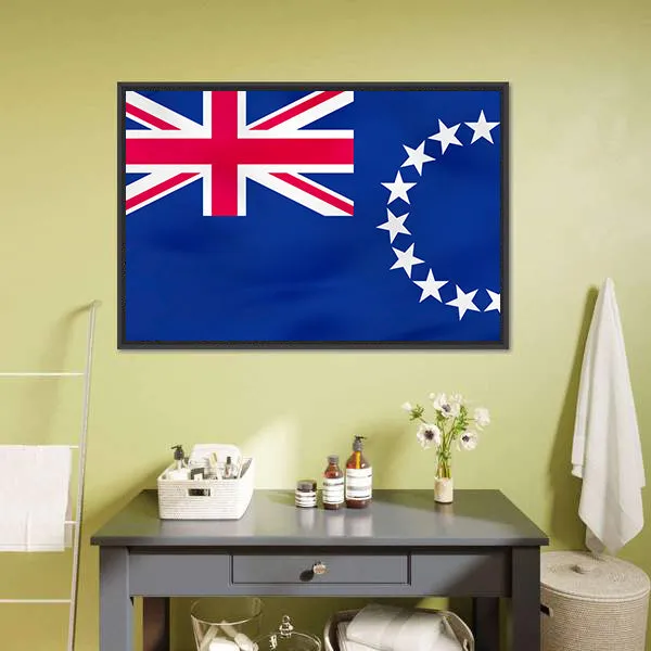 Flag Of Cook Islands Canvas Wall Art