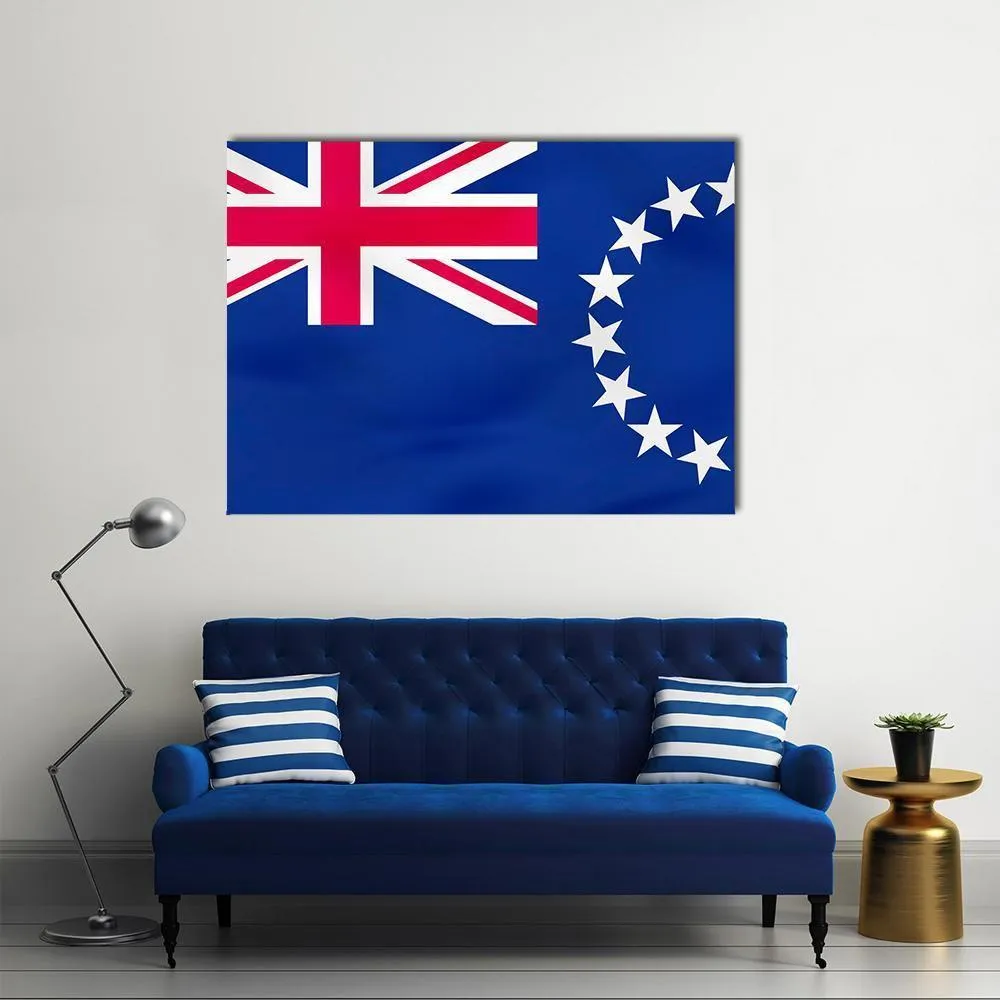 Flag Of Cook Islands Canvas Wall Art