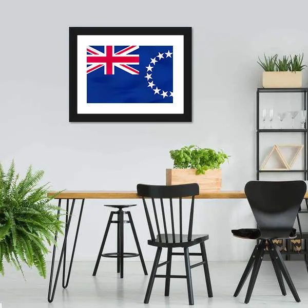 Flag Of Cook Islands Canvas Wall Art