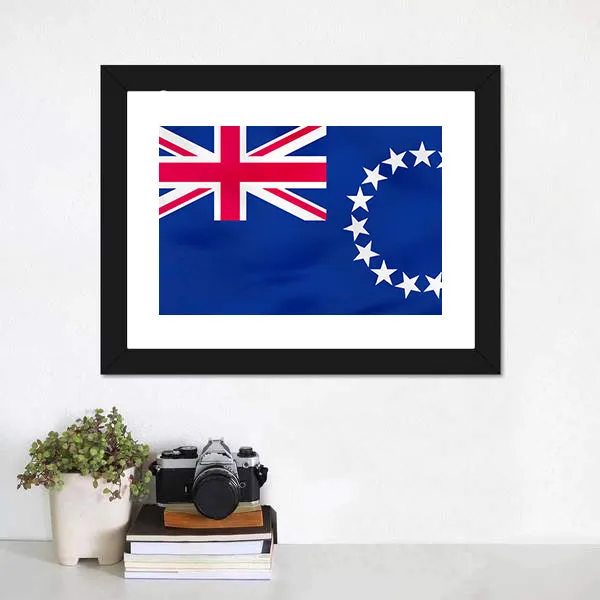 Flag Of Cook Islands Canvas Wall Art