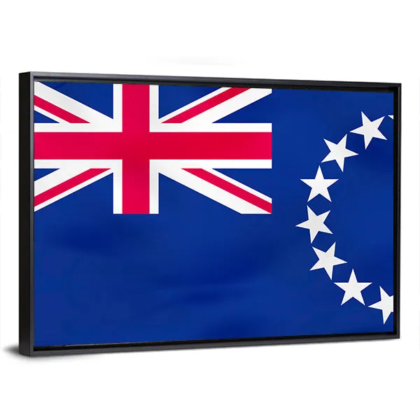 Flag Of Cook Islands Canvas Wall Art