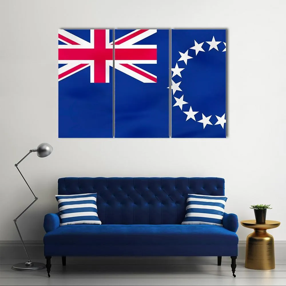 Flag Of Cook Islands Canvas Wall Art