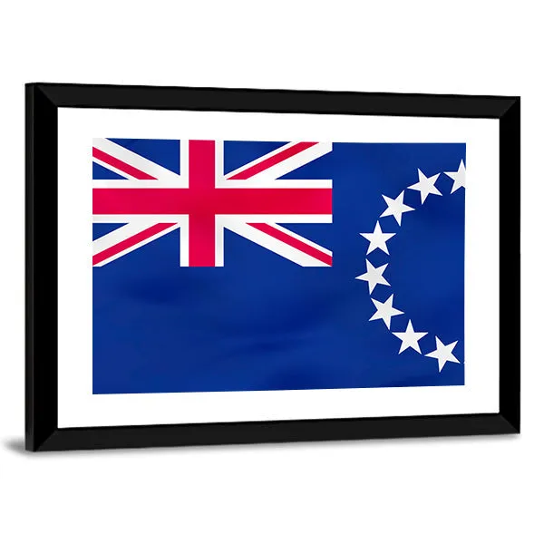 Flag Of Cook Islands Canvas Wall Art